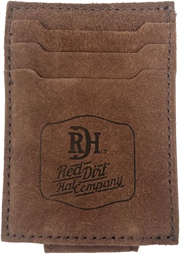 Bison Leather Card Case w/ Magnetic Clip Wallet from Red Dirt Hat