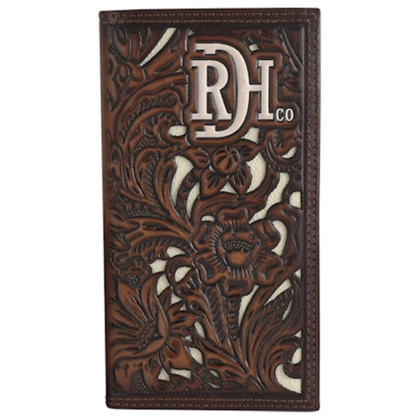 RODEO WALLET TOOLED W/IVORY INLAY