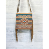 LADIES SQUARE CROSSBODY W/ NEUTRAL SOUTHWESTERN PATTERN - Image 2