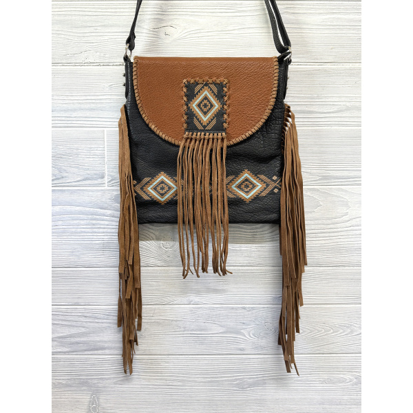 CROSSBODY PRINTED AZTEC PATTERN