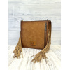 LADIES SQUARE CROSSBODY W/ NEUTRAL SOUTHWESTERN PATTERN - Image 3