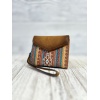 LADIES MINI WALLET WITH NEUTRAL SOUTHWESTERN DESIGN