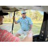 Teal & Coral Striped Polo - Image 2