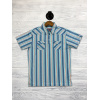 Teal & Coral Striped Polo - Image 3
