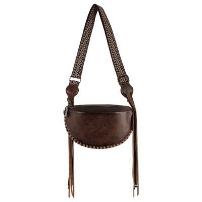 RED DIRT HAT CO LADIES SLING POUCH BROWN W/WHIP STITCH