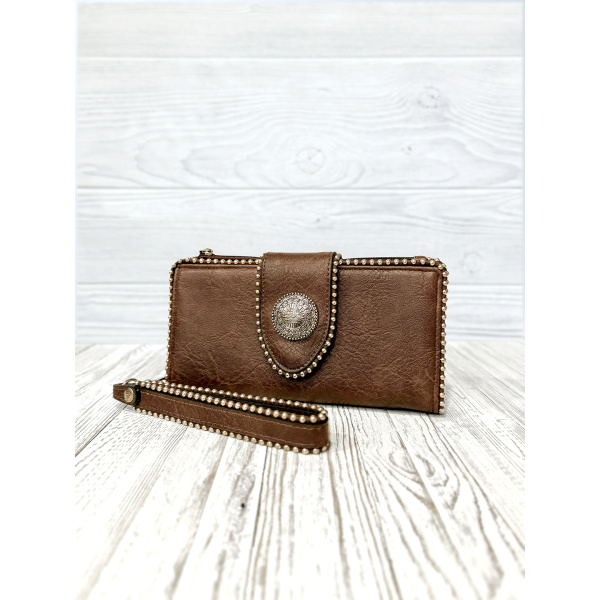RED DIRT HAT CO LADIES WALLET CONCHO W/BALL CHAIN - Image 2