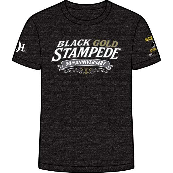 PRE-ORDER - 2025 Black Gold Stampede Rodeo T-Shirt - Image 2