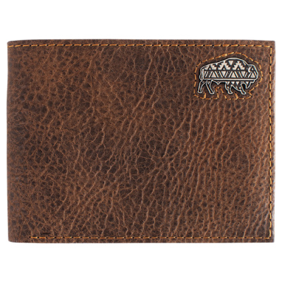 BIFOLD WALLET W/BISON CONCHO
