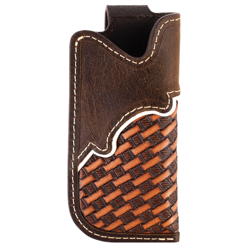 Men’s Knife Sheath – Basketweave with Yoke