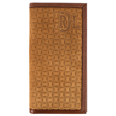 Men’s Rodeo Wallet – Tan Roughout Basketweave