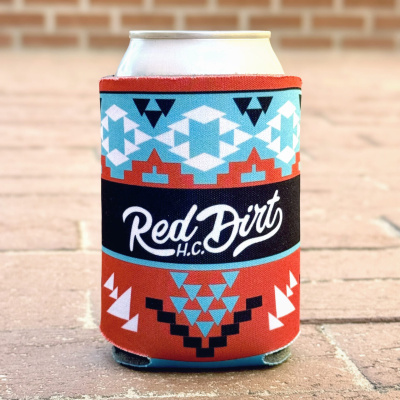 Coral Aztec Koozie
