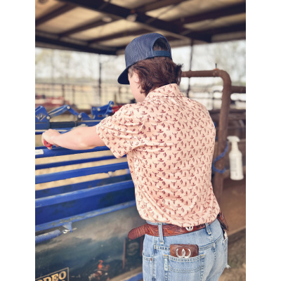 Cowboy Casual Men’s Short Sleeve Polo - Wild West