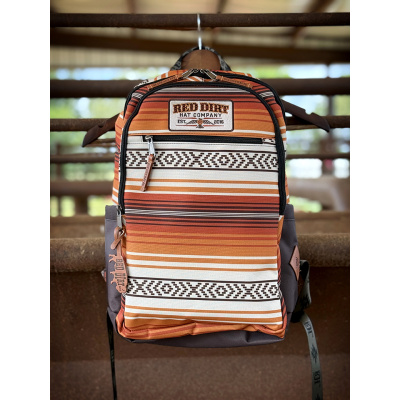 Orange Stripe Backpack