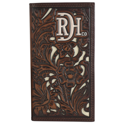 Men’s Rodeo Wallet – Tooled w/ Ivory Inlay